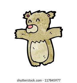 pequeño oso de dibujos animados