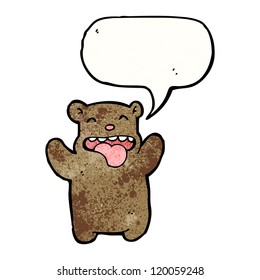 pequeño oso de dibujos animados