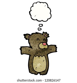 pequeño oso de dibujos animados
