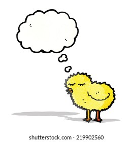 pequeño pájaro caricaturista