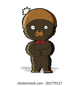 cartoon little black bear