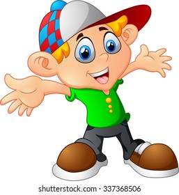 cartoon little boy