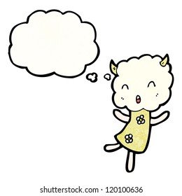 cartoon little cloud head creature