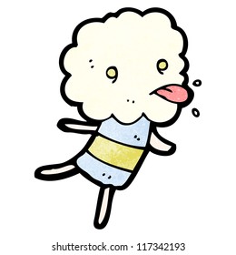 cartoon little cloud monster