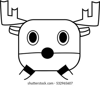 Cartoon Little Deer. Vector