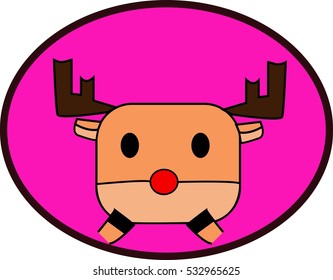 Cartoon Little Deer. Vector