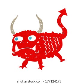 desenho animado pequeno demônio