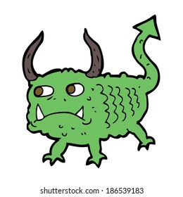 pequeño demonio de dibujos animados