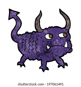 pequeño demonio de dibujos animados