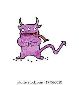 pequeño demonio de dibujos animados