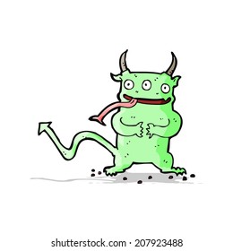 cartoon little demon