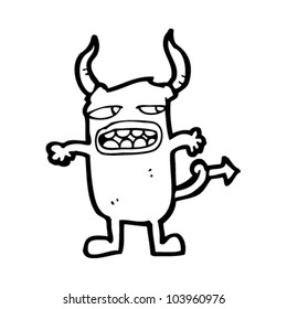 pequeño demonio de dibujos animados