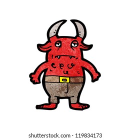pequeño demonio de dibujos animados