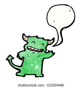 cartoon little devil