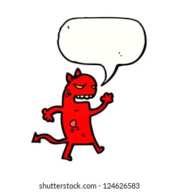 cartoon little devil