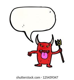 Cartoon-kleiner Teufel