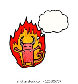 pequeño demonio de dibujos animados