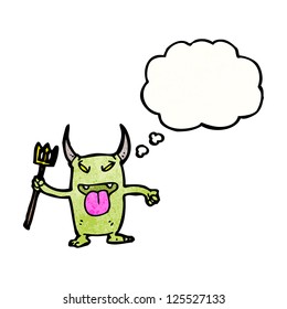 pequeño demonio de dibujos animados