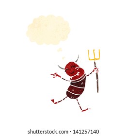 pequeño demonio de dibujos animados