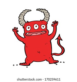 cartoon little devil
