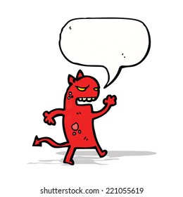 cartoon little devil