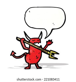 Cartoon-kleiner Teufel