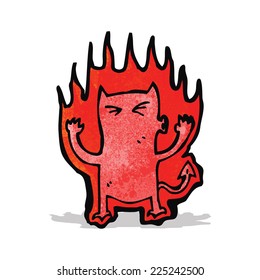 pequeño demonio de dibujos animados