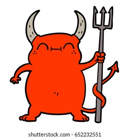 cartoon little devil
