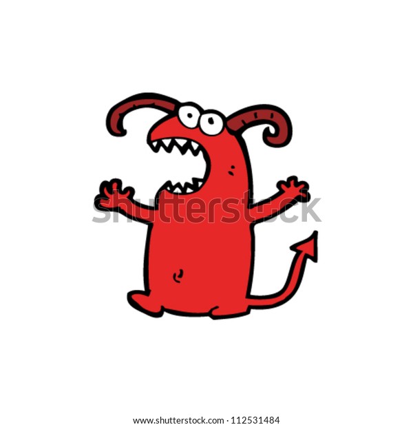 Cartoon Little Devil Stock Vector (Royalty Free) 112531484 | Shutterstock