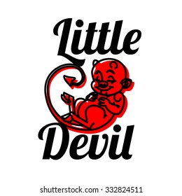 Cartoon Little Devil Imp Halloween Vector Stock Vector (Royalty Free ...