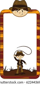 Cartoon Little Explorer Boy