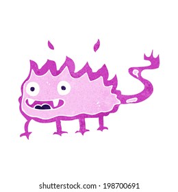cartoon little fire demon