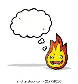 pequeña llama de dibujos animados