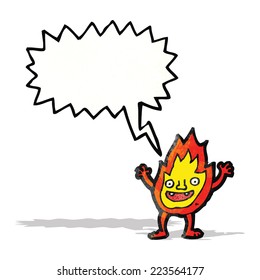 pequeña llama de dibujos animados