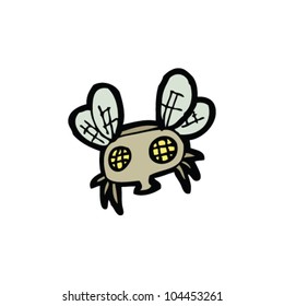 pequeña mosca de dibujos animados