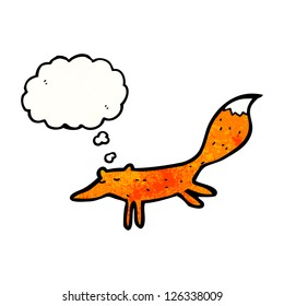 pequeño zorro de dibujos animados