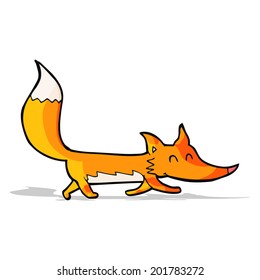 pequeño zorro de dibujos animados