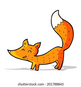 pequeño zorro de dibujos animados