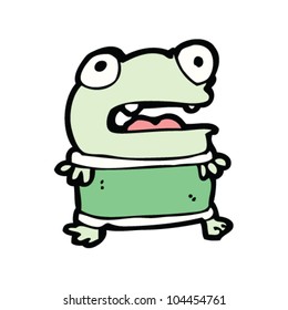 rana pequeña de dibujos animados