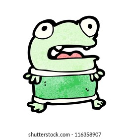 cartoon little frog