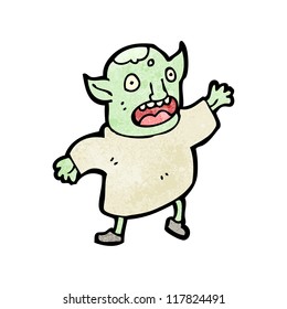 cartoon little goblin