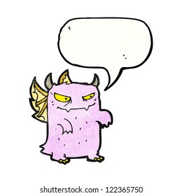 cartoon little magic monster