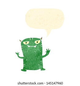cartoon little monster