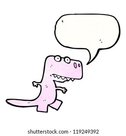 cartoon little pink dinosaur