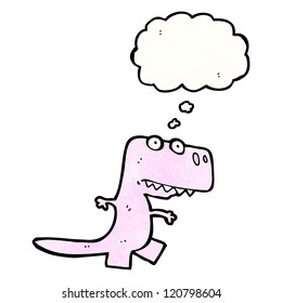 cartoon little pink dinosaur