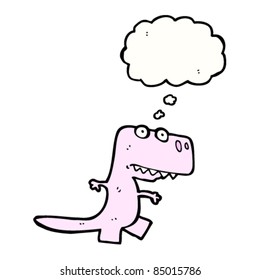 cartoon little pink dinosaur