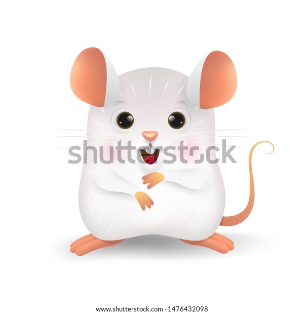 Cartoon Little Rat Personality Zodiac Symbol Stock Vector Royalty Free