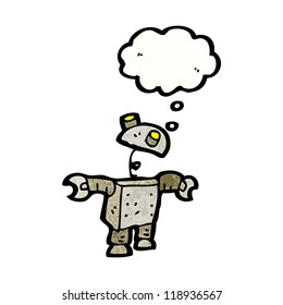 cartoon little robot