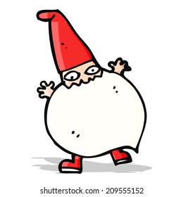 cartoon little santa