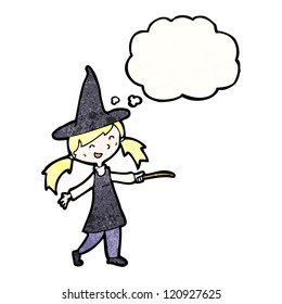 cartoon little witch